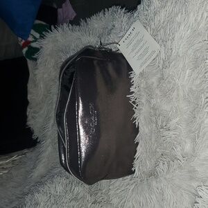 Coach  Shimmering  Metallic  Cosmetic Bag Large Size